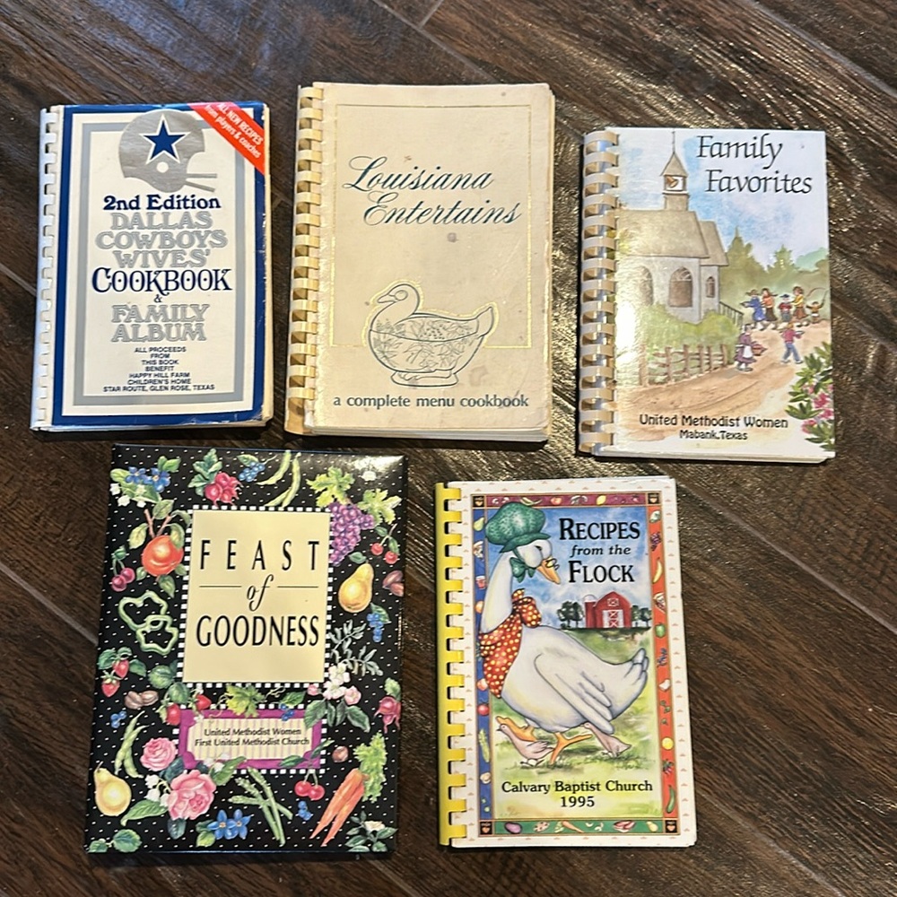 Vintage cookbook bundle lot of 5